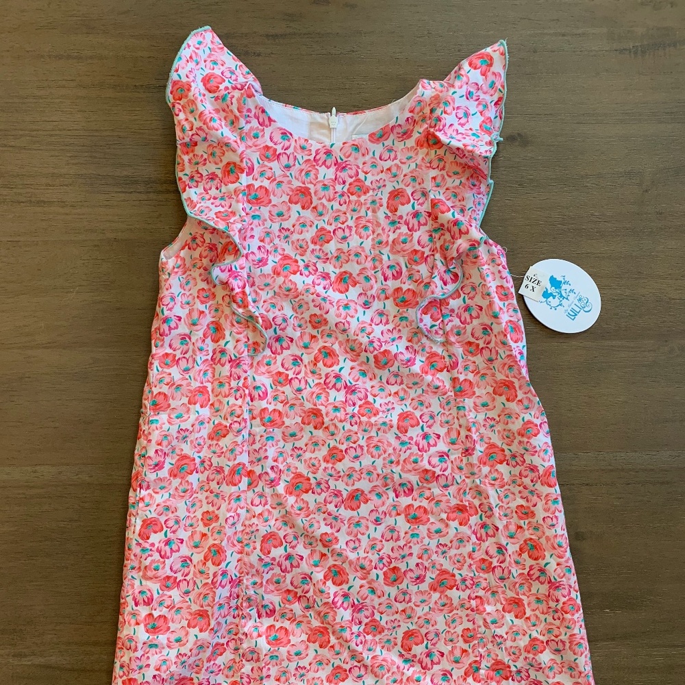 New Luli & Me Girls Straight Aline Floral Dress